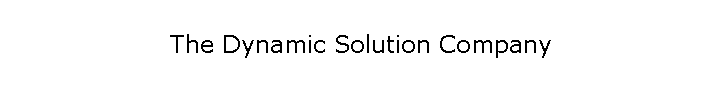 The Dynamic Solution Company